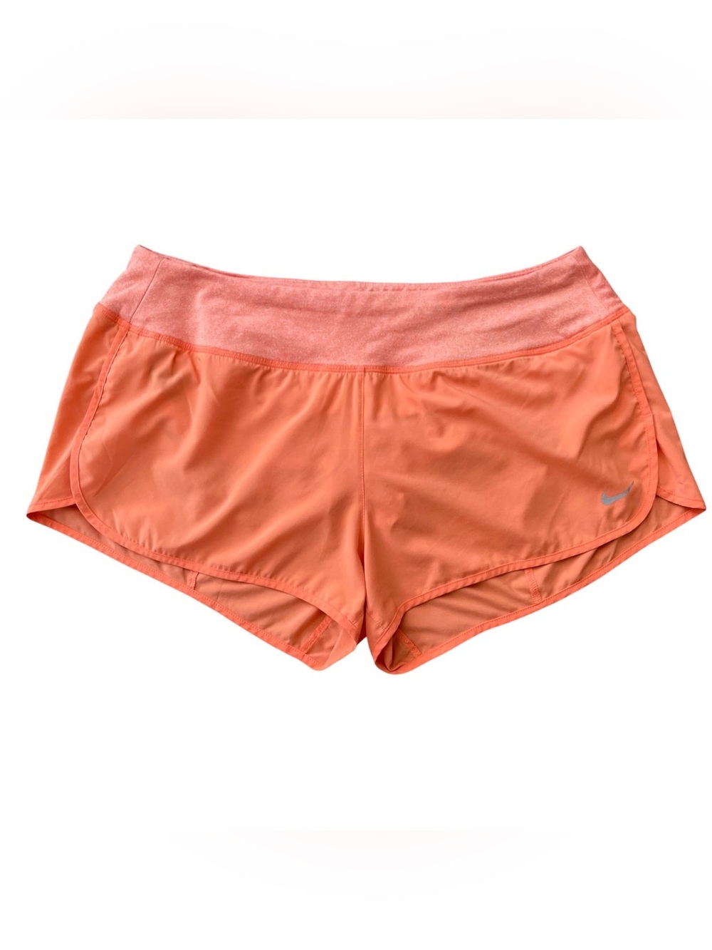 Nike Women's Rival 2" Running Shorts - Bright Coral Orange - Size Large (L)